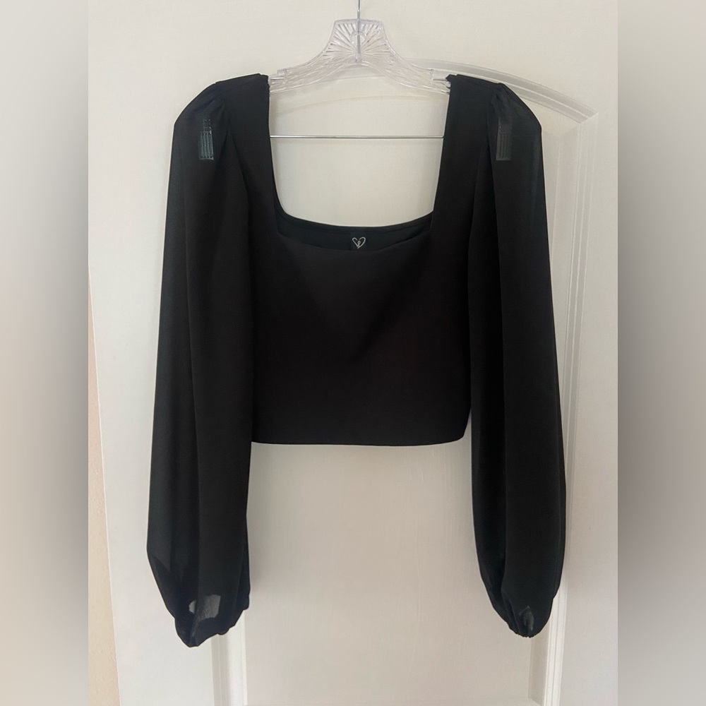 Black crop top Windsor - size L
